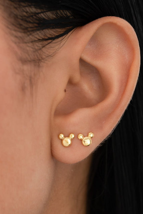 Golden Mouse Studs