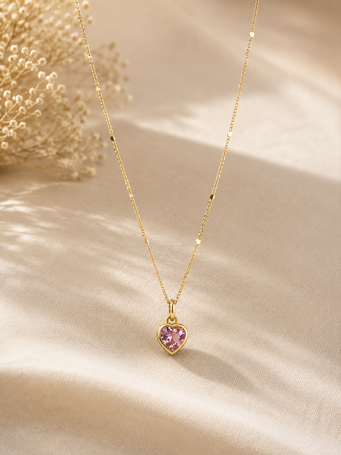 Blush Heart Necklace