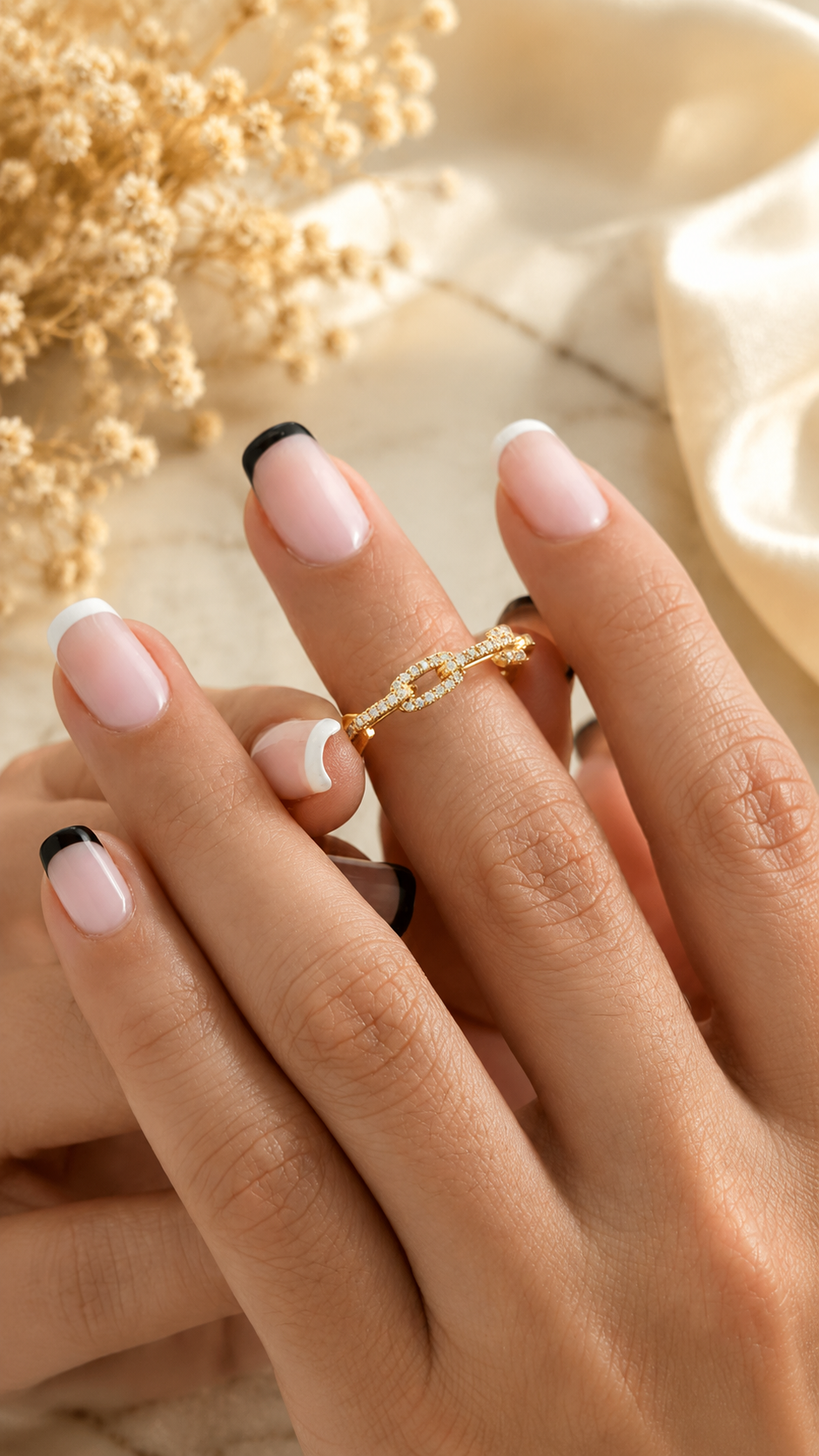 Haruki Gold Chain Link Ring