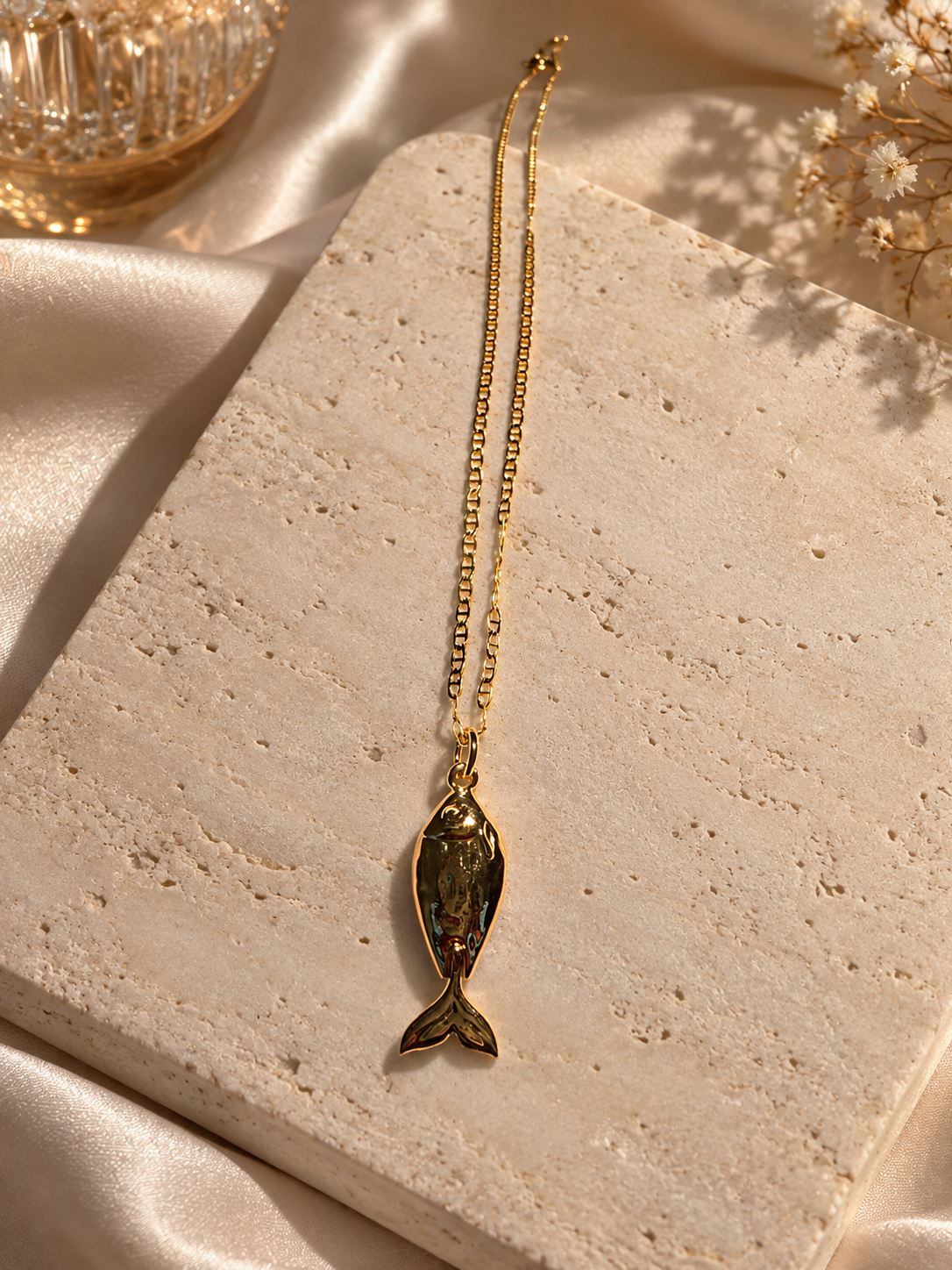 ✨ Golden Fish Necklace