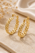 Twisted Hoop Earrings