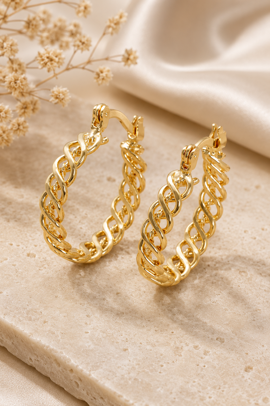 Twisted Hoop Earrings