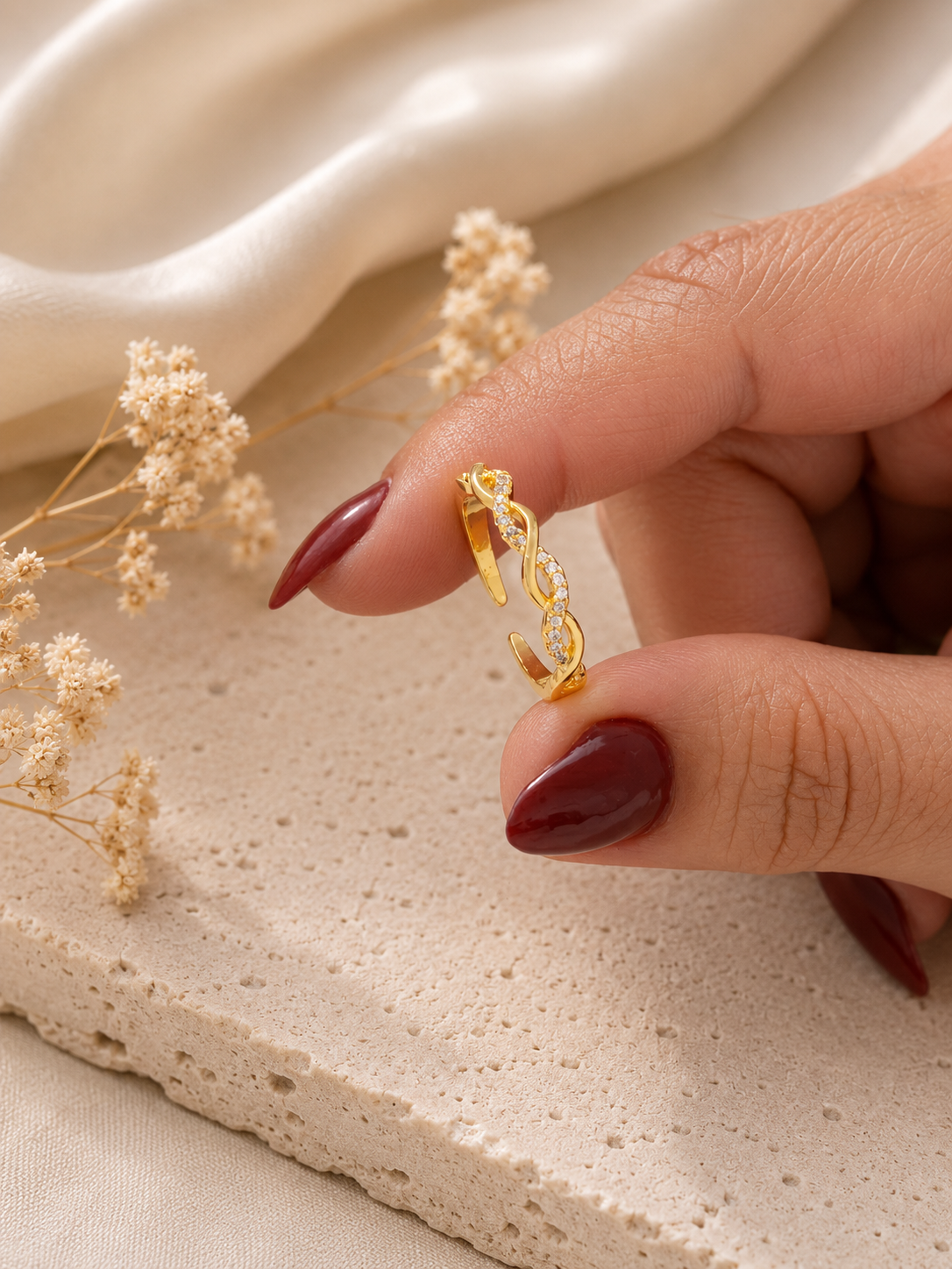 Twisted Spark  Ring