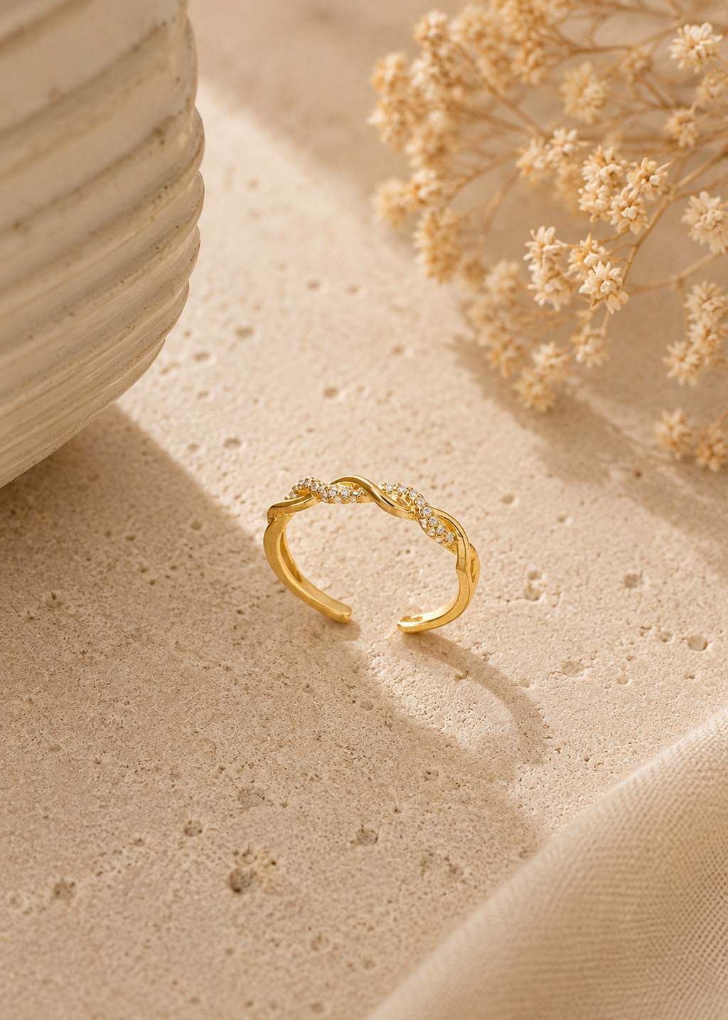 Twisted Spark  Ring