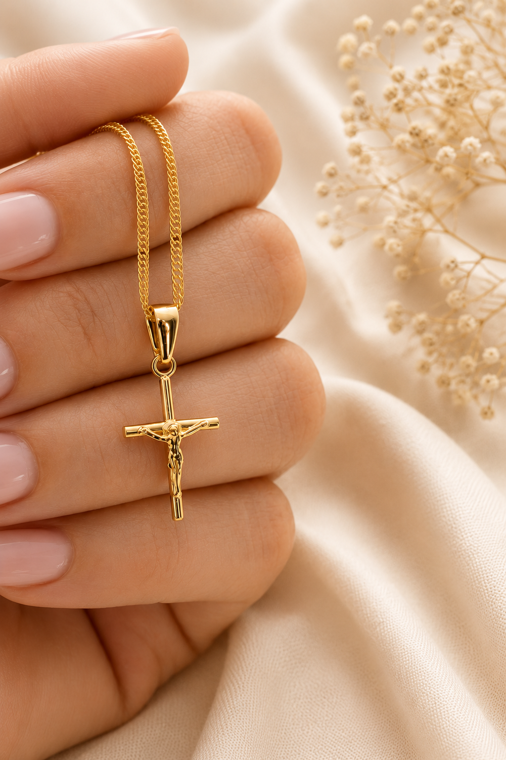 Gold Crucifix Necklace