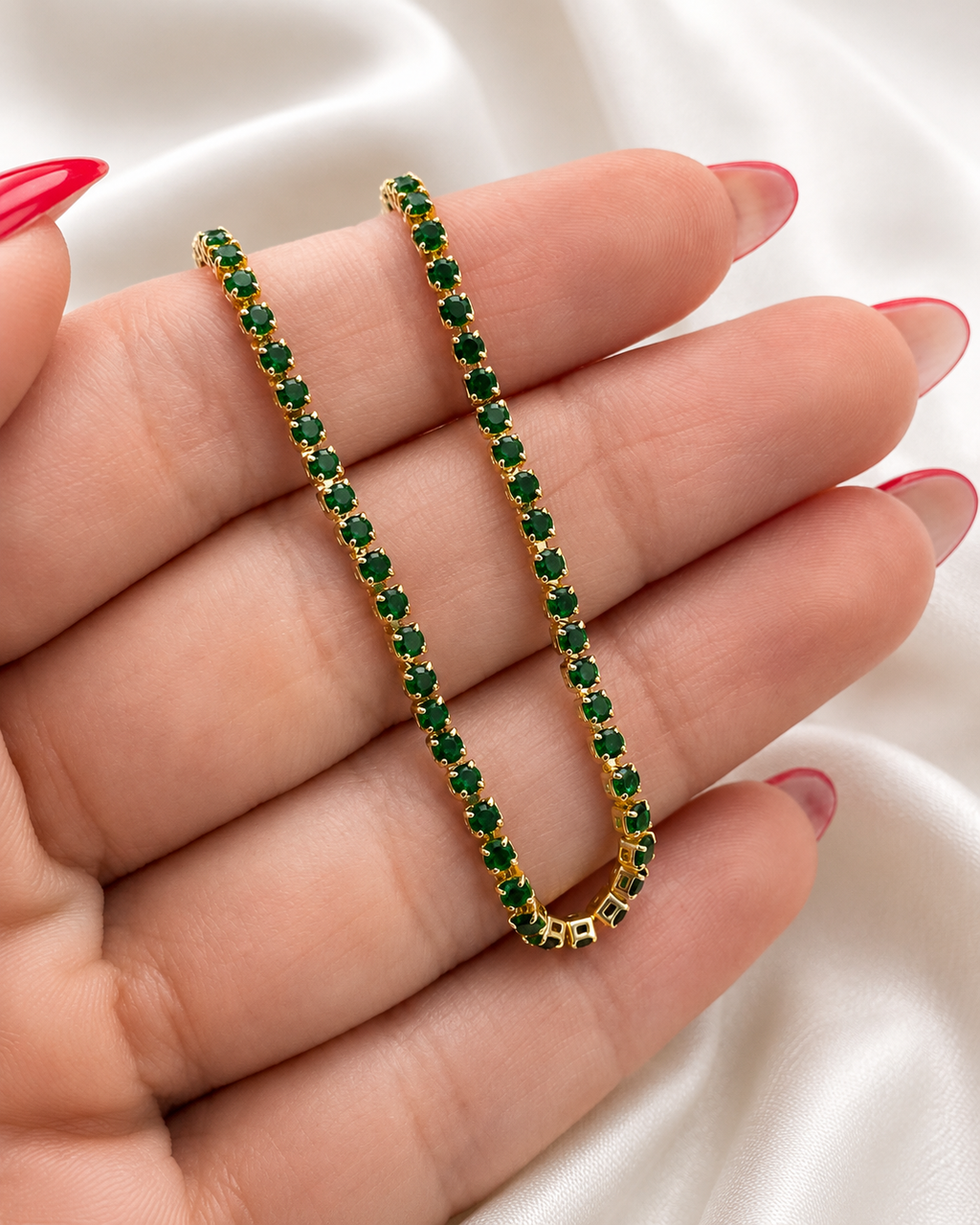 Gold Plated Crystal Anklet