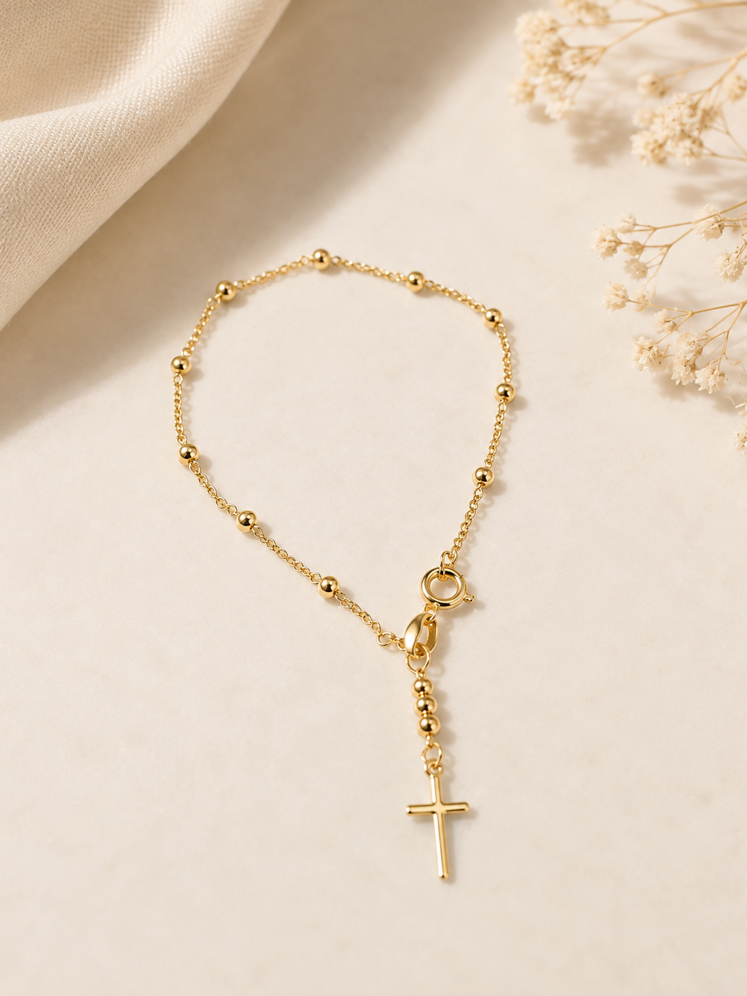 Golden Cross Bracelet