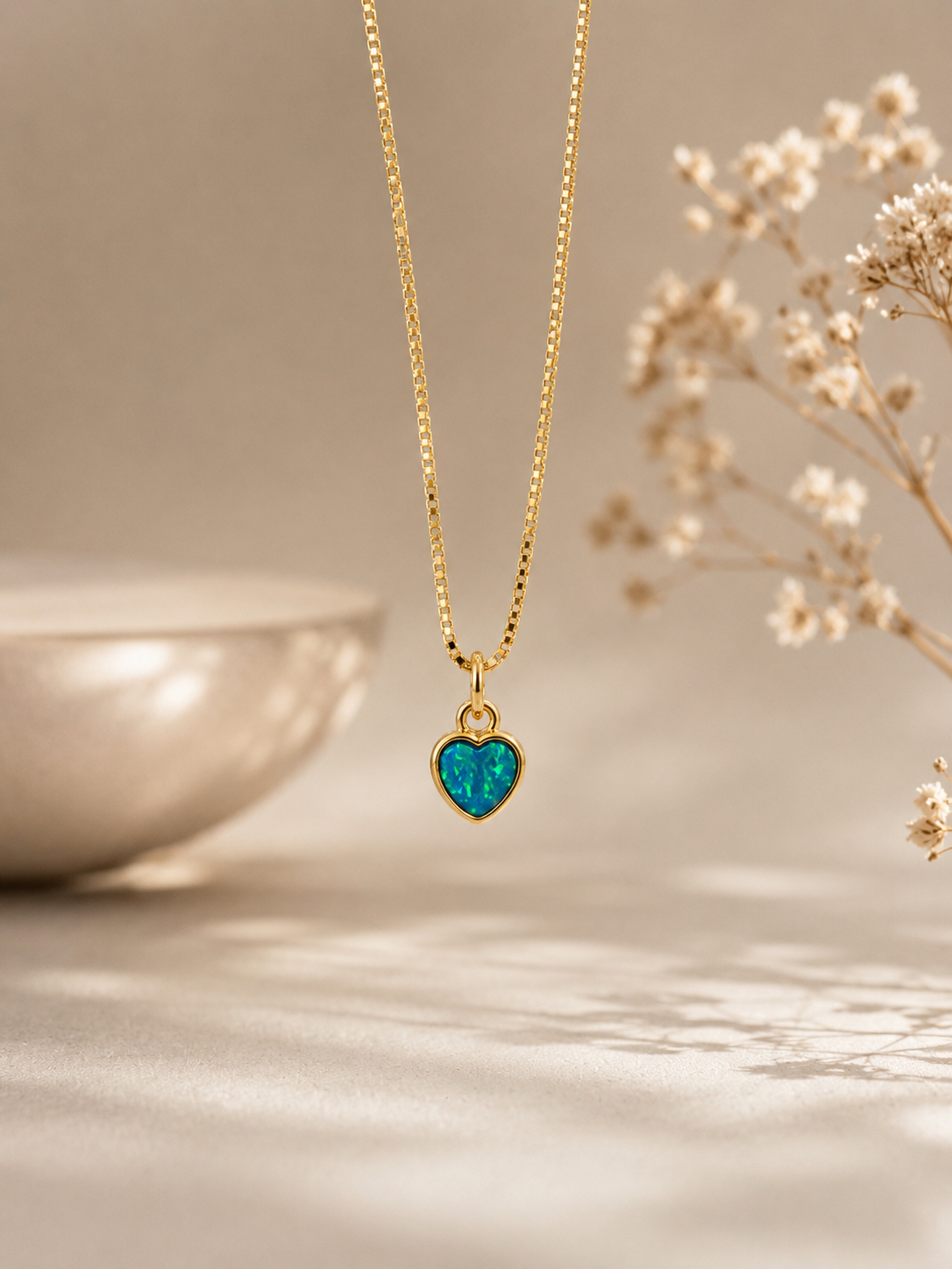 Azure Heart Necklace